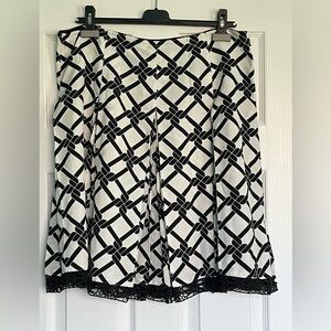 2/$40  100% Silk Skirt with Crochet Hem